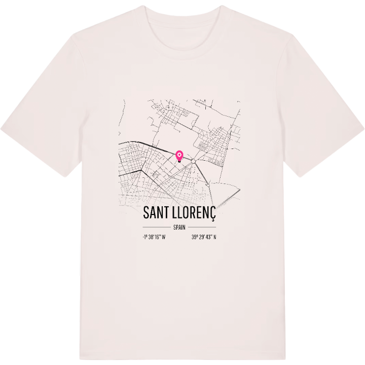 Sant Llorenç karta t-shirt – t-shirt från PinShirt