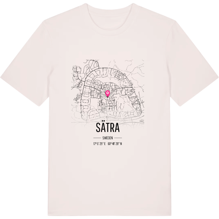 Sätra karta t-shirt – t-shirt från PinShirt