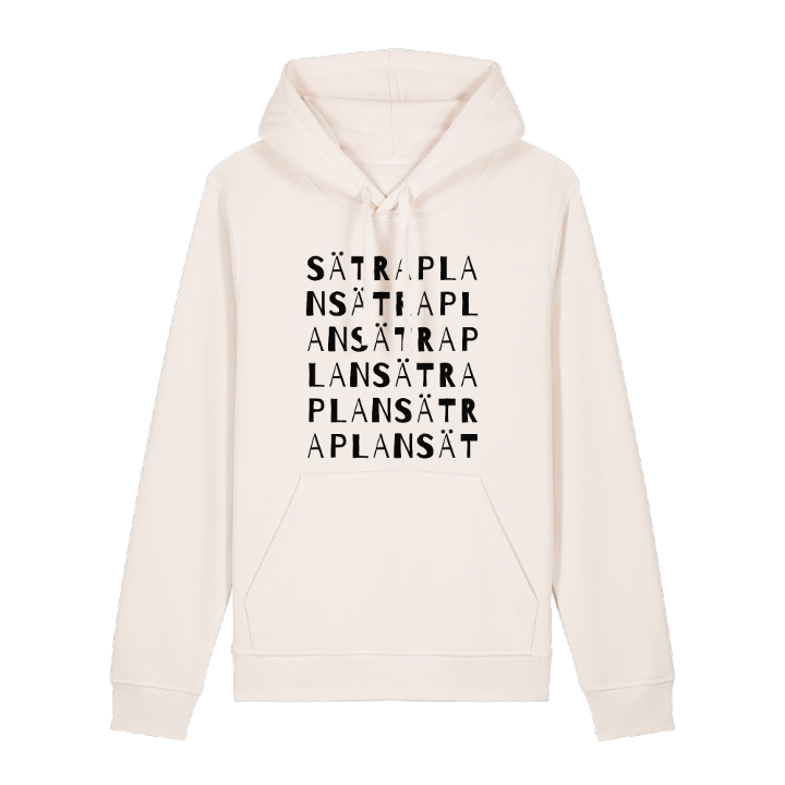 Sätraplan ordlek hoodie – hoodie från PinShirt