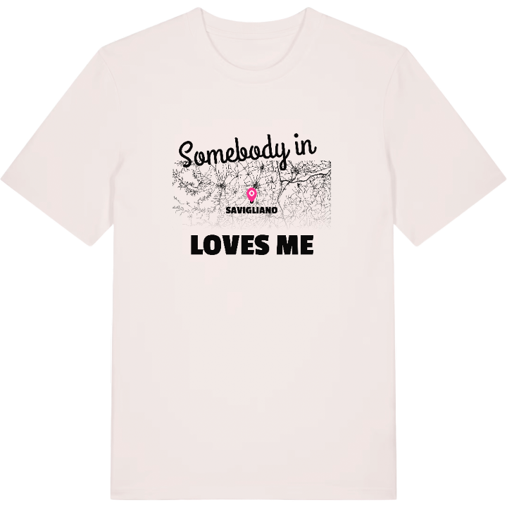 Någon i Savigliano älskar mig t-shirt – t-shirt från PinShirt