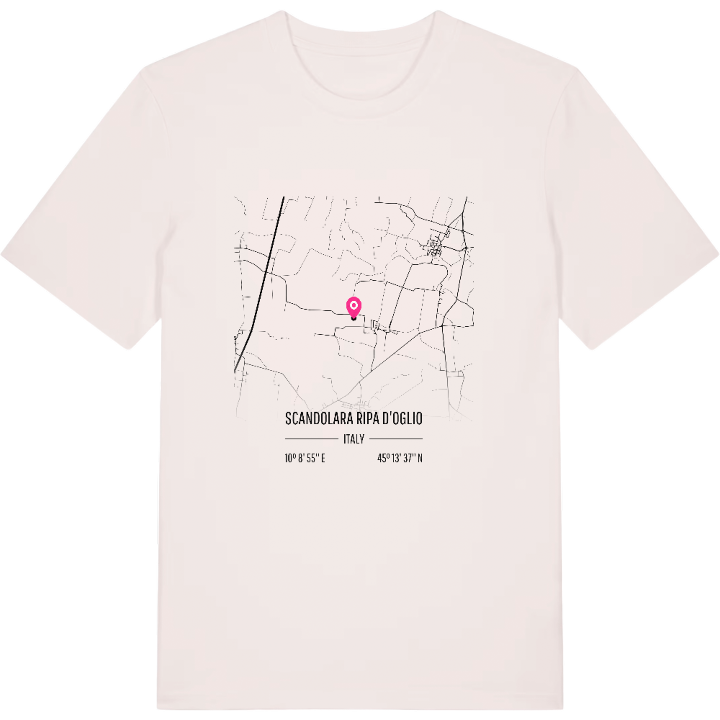Scandolara Ripa d'Oglio karta t-shirt – t-shirt från PinShirt
