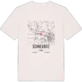 Schkeuditz karta t-shirt
