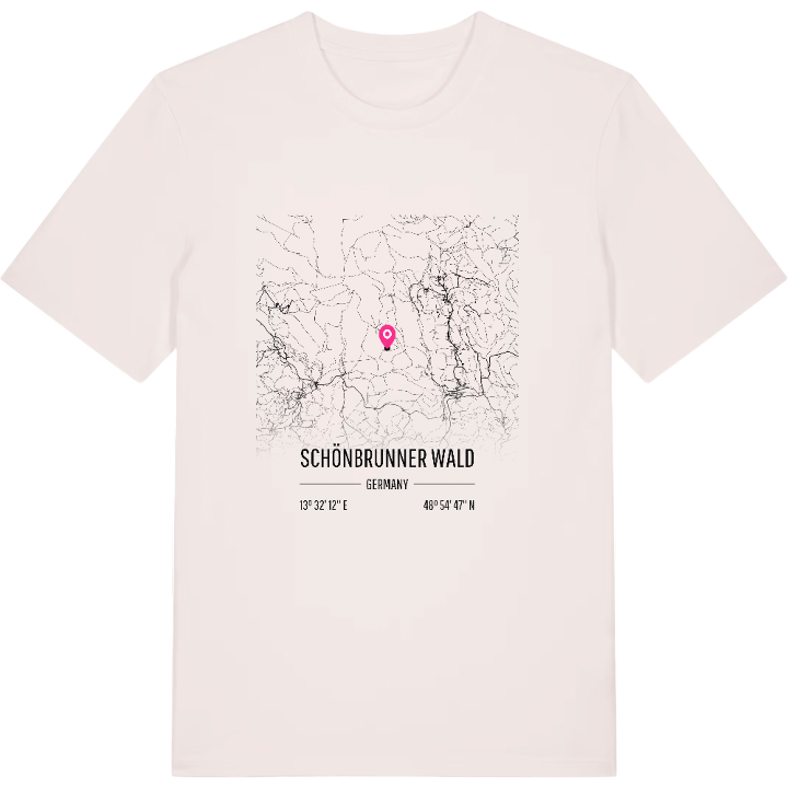 Schönbrunner Wald karta t-shirt – t-shirt från PinShirt