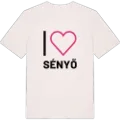 Jag älskar Sényő t-shirt stort tryck