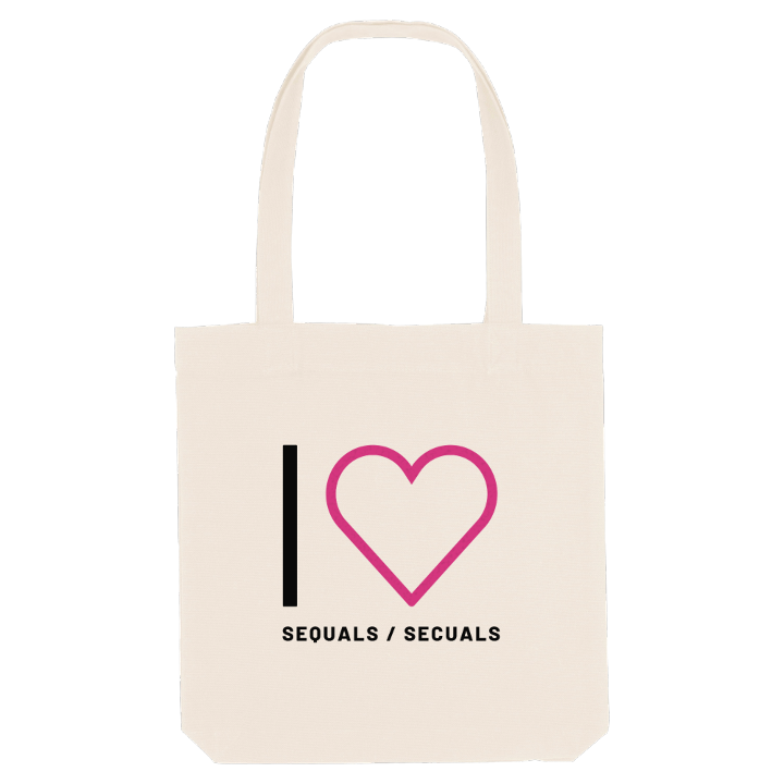 Jag älskar Sequals / Secuals tygkasse stort tryck – tygkasse från PinShirt