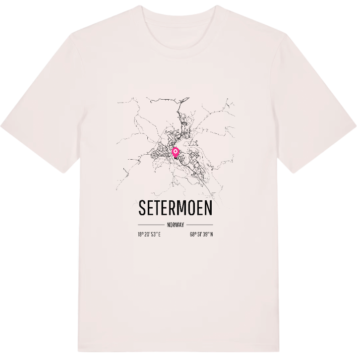Setermoen karta t-shirt – t-shirt från PinShirt