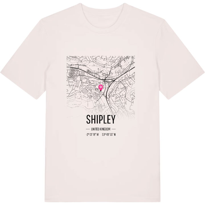 Shipley karta t-shirt – t-shirt från PinShirt