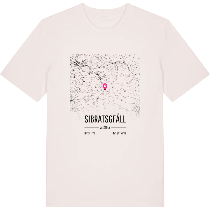 Sibratsgfäll karta t-shirt – t-shirt från PinShirt