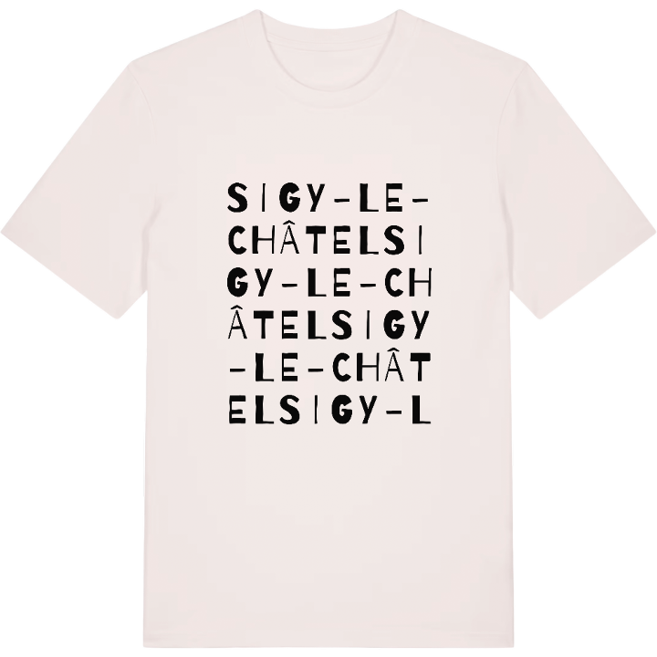 Sigy-le-Châtel ordlek t-shirt – t-shirt från PinShirt