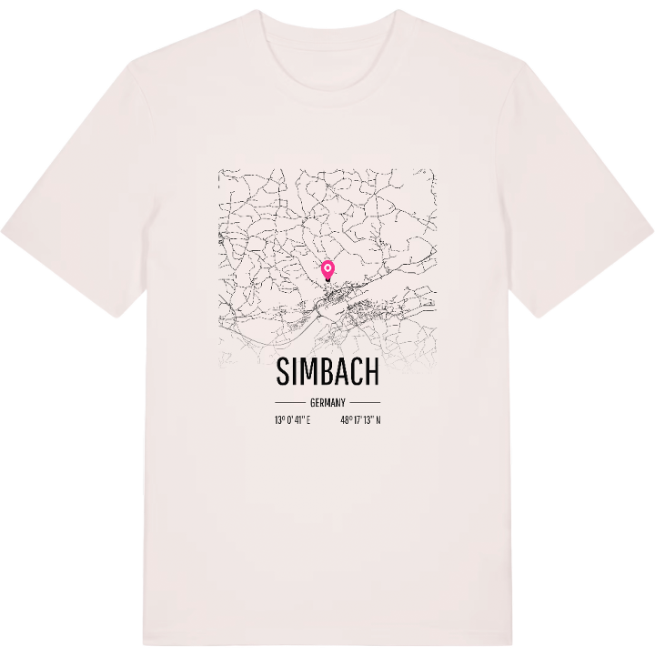 Simbach karta t-shirt – t-shirt från PinShirt