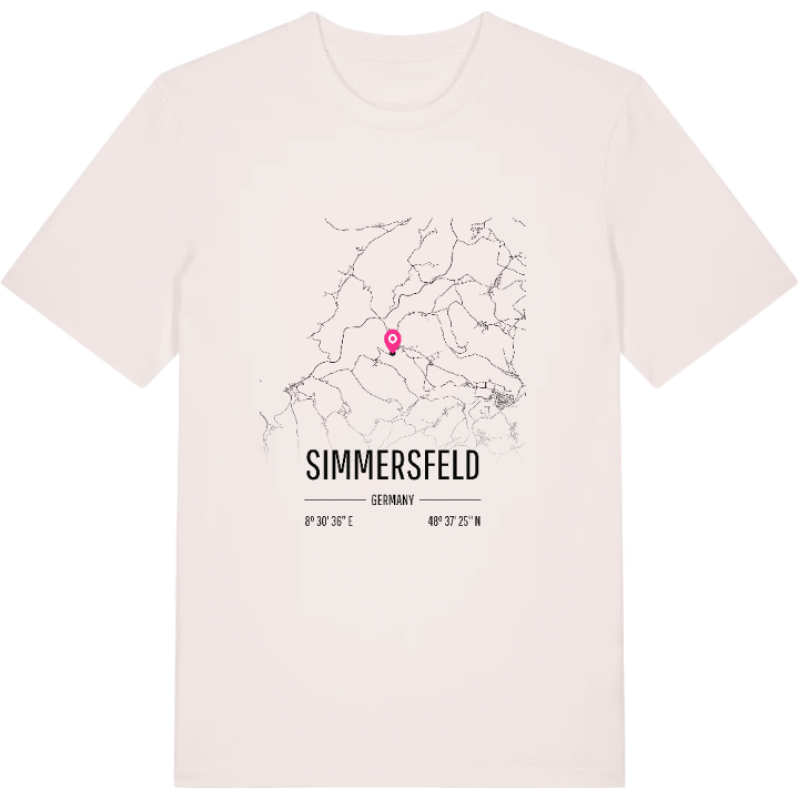 Simmersfeld karta t-shirt – t-shirt från PinShirt