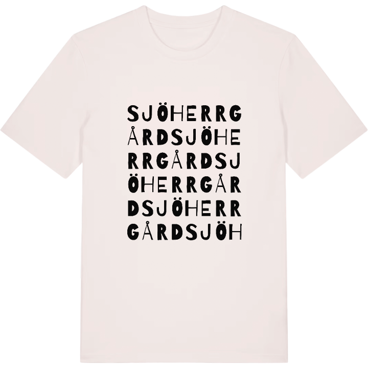 Sjö herrgård ordlek t-shirt – t-shirt från PinShirt