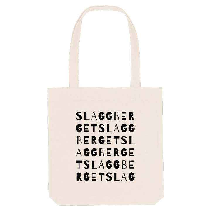 Slaggberget ordlek tygkasse – tygkasse från PinShirt