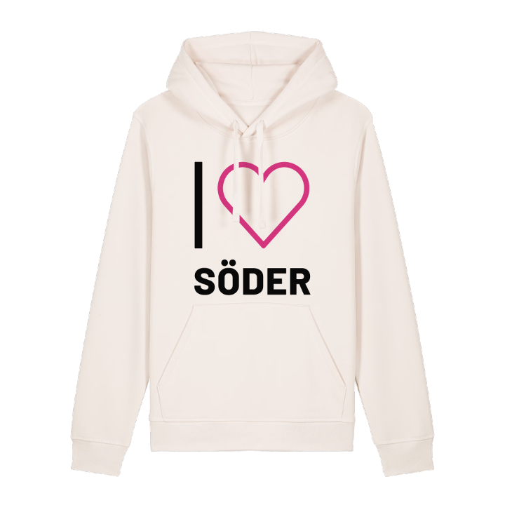 Jag älskar Söder hoodie stort tryck – hoodie från PinShirt