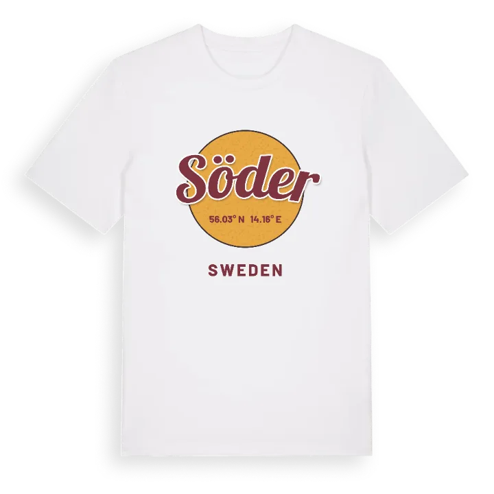 Söder cirkel t-shirt – t-shirt från PinShirt