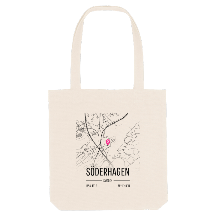 Söderhagen karta tygkasse – tygkasse från PinShirt