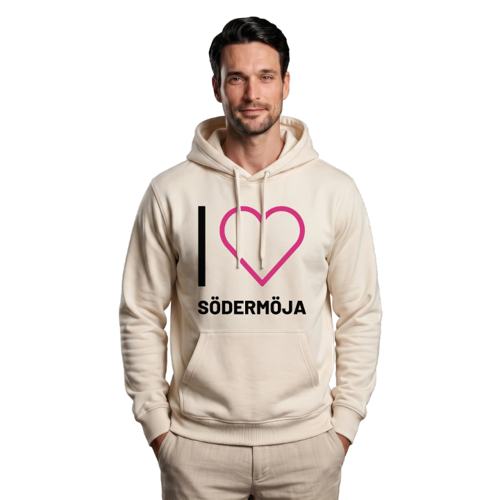 Jag älskar Södermöja hoodie stort tryck – hoodie från PinShirt