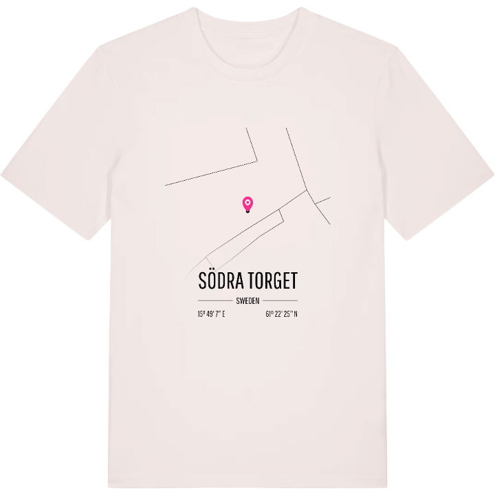 Södra Torget karta t-shirt – t-shirt från PinShirt