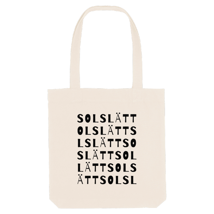 Solslätt ordlek tygkasse – tygkasse från PinShirt