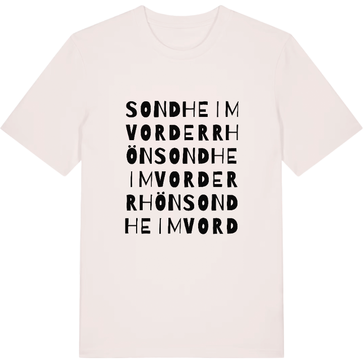 Sondheim vor der Rhön ordlek t-shirt – t-shirt från PinShirt