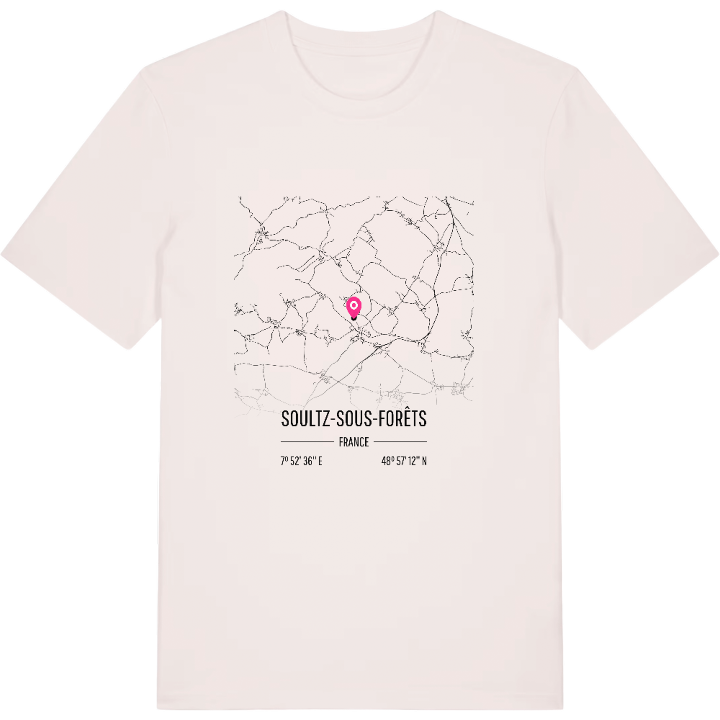 Soultz-sous-Forêts karta t-shirt – t-shirt från PinShirt