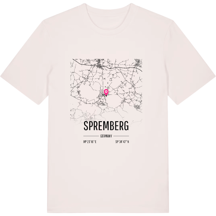 Spremberg karta t-shirt – t-shirt från PinShirt