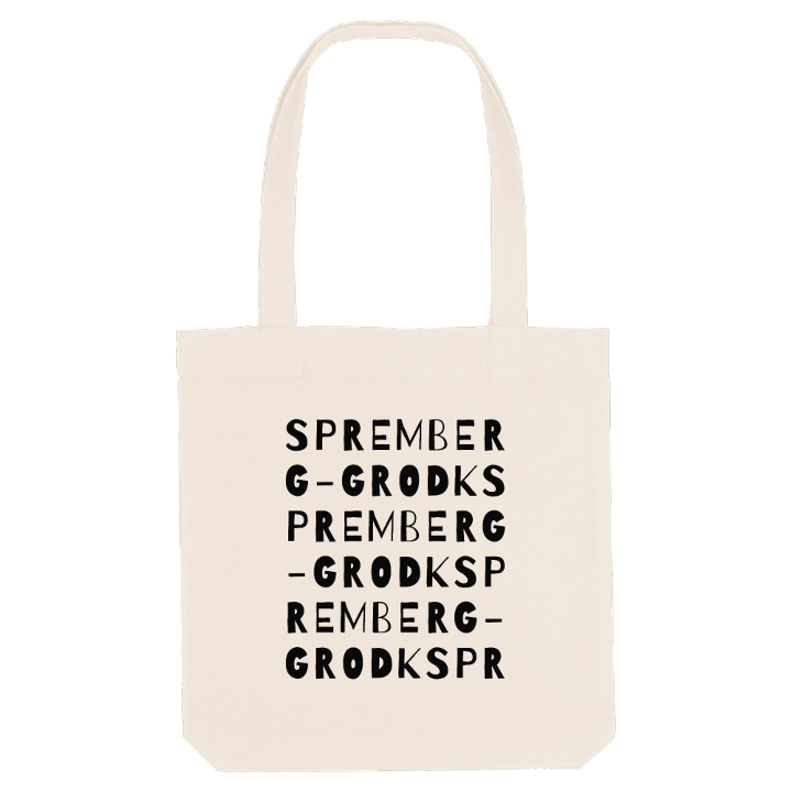Spremberg - Grodk ordlek tygkasse – tygkasse från PinShirt