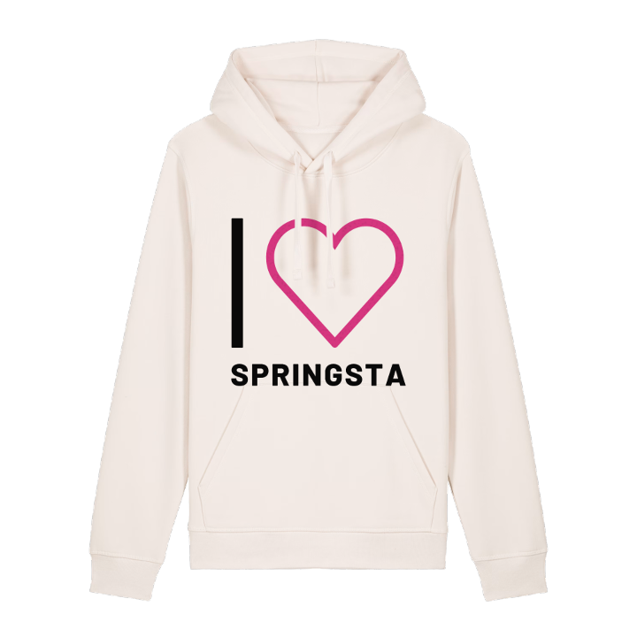 Jag älskar Springsta hoodie stort tryck – hoodie från PinShirt