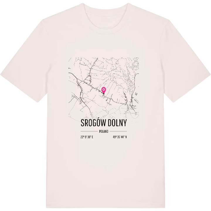 Srogów Dolny karta t-shirt – t-shirt från PinShirt
