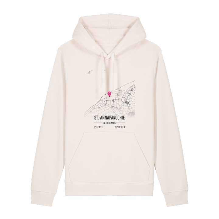 St.-Annaparochie karta hoodie – hoodie från PinShirt