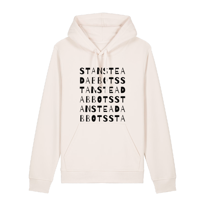 Stanstead Abbots ordlek hoodie – hoodie från PinShirt