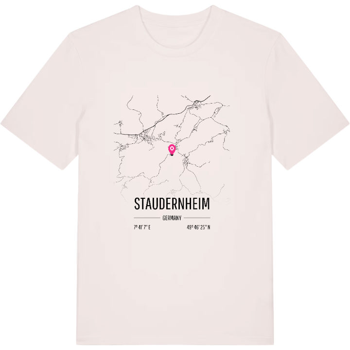 Staudernheim karta t-shirt – t-shirt från PinShirt