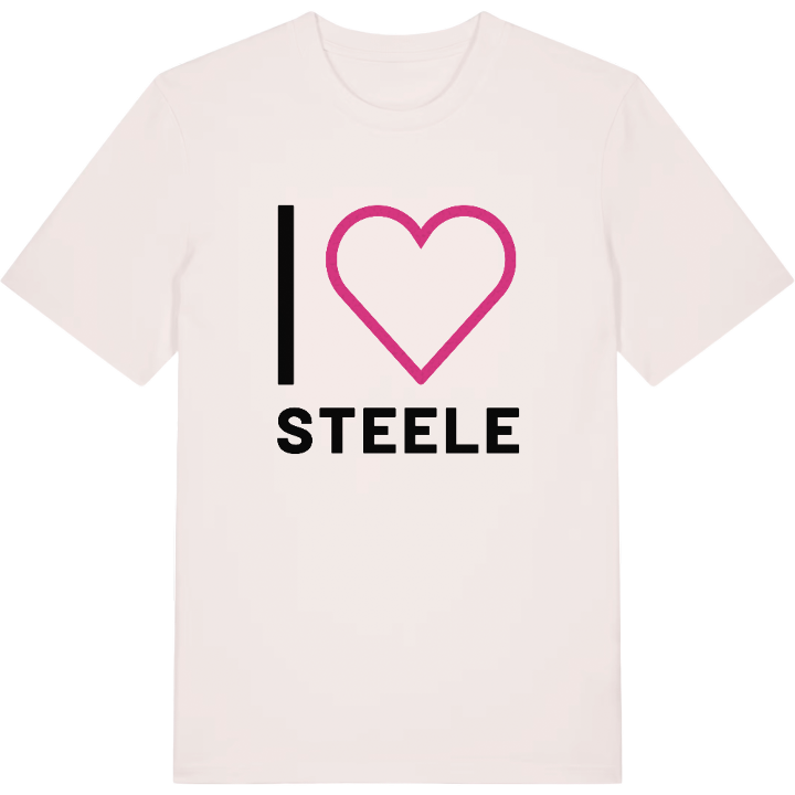 Jag älskar Steele t-shirt stort tryck – t-shirt från PinShirt
