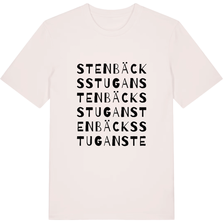 Stenbäcksstugan ordlek t-shirt – t-shirt från PinShirt