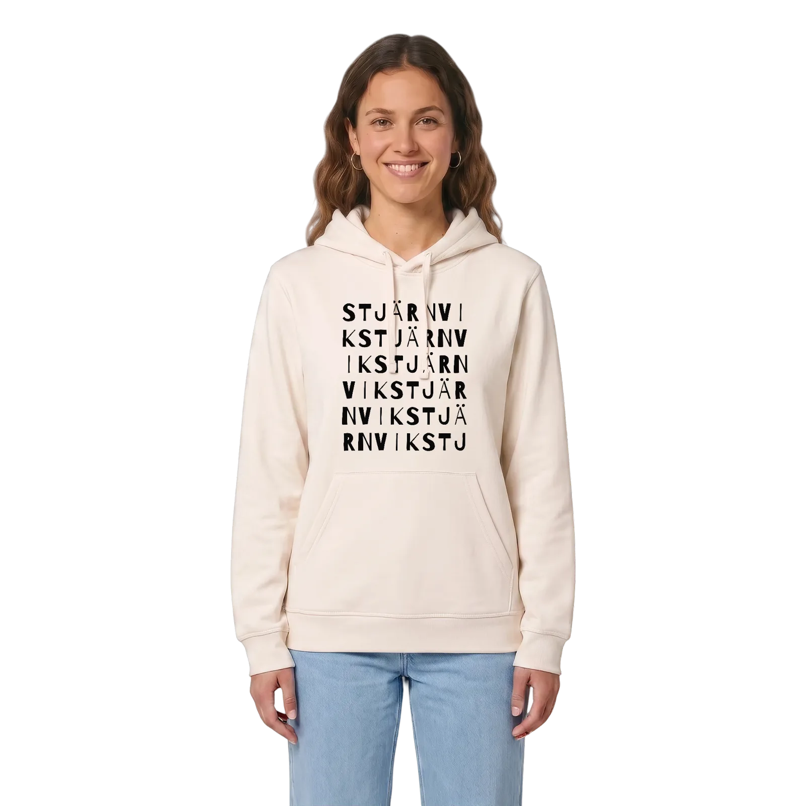 Stjärnvik ordlek hoodie – Vintage White, i miljö