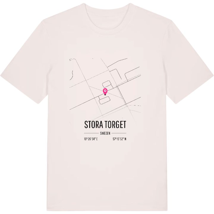 Stora Torget karta t-shirt – t-shirt från PinShirt