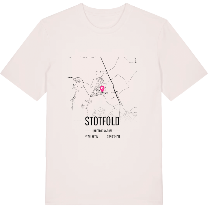 Stotfold karta t-shirt – t-shirt från PinShirt