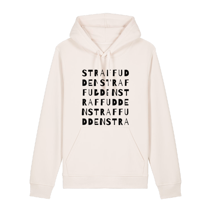Straffudden ordlek hoodie – hoodie från PinShirt