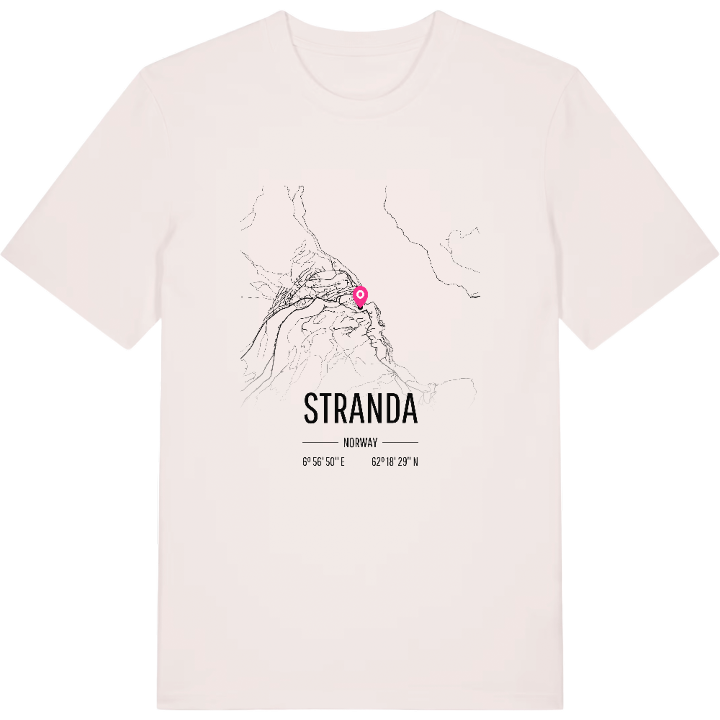 Stranda karta t-shirt – t-shirt från PinShirt