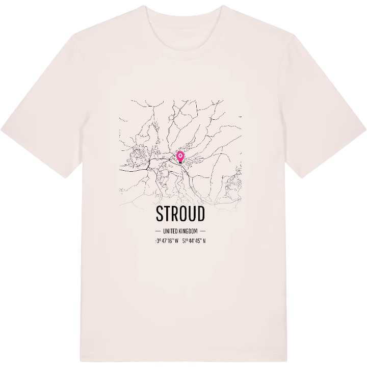 Stroud karta t-shirt – t-shirt från PinShirt