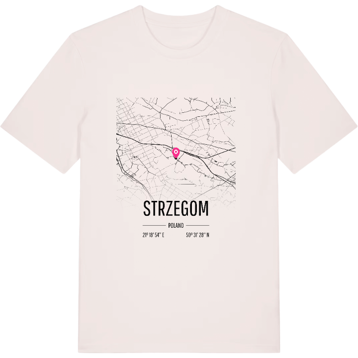 Strzegom karta t-shirt – t-shirt från PinShirt