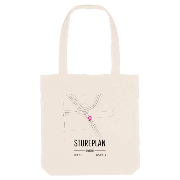 Stureplan karta tygkasse – tygkasse från PinShirt