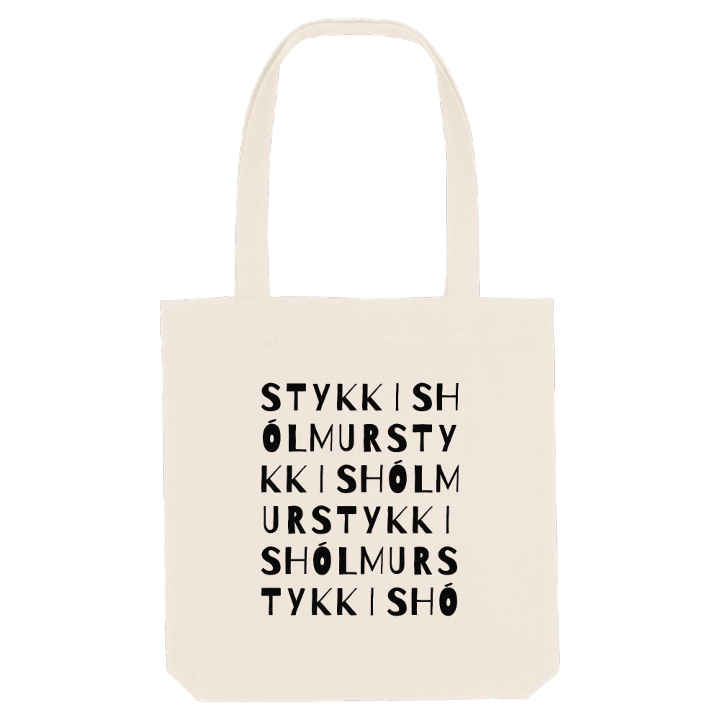 Stykkishólmur ordlek tygkasse – tygkasse från PinShirt