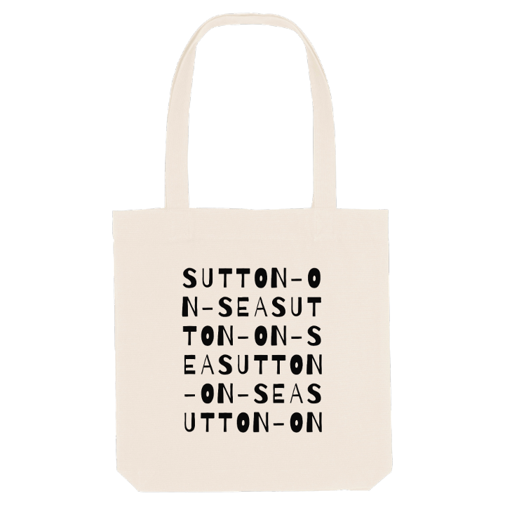 Sutton-on-Sea ordlek tygkasse – tygkasse från PinShirt