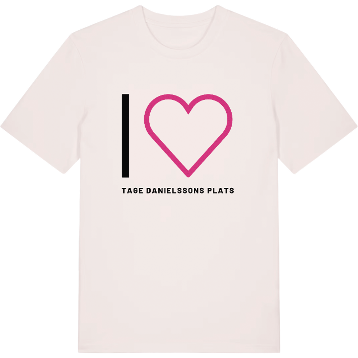 Jag älskar Tage Danielssons plats t-shirt stort tryck – t-shirt från PinShirt