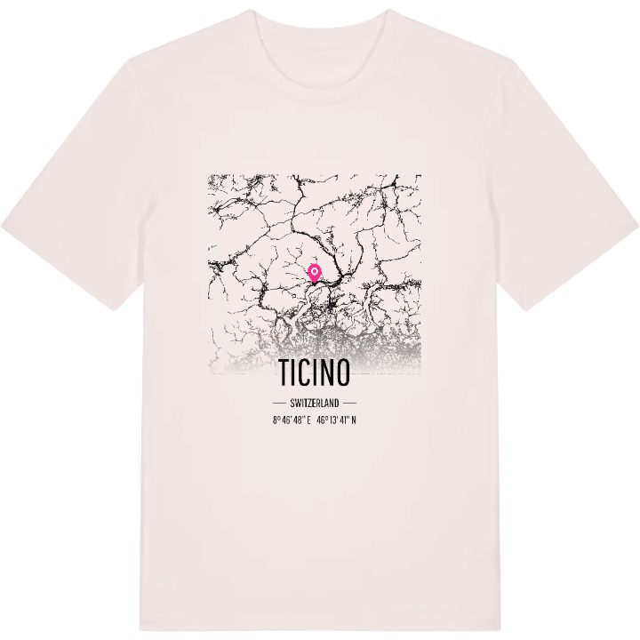 Ticino karta t-shirt – t-shirt från PinShirt