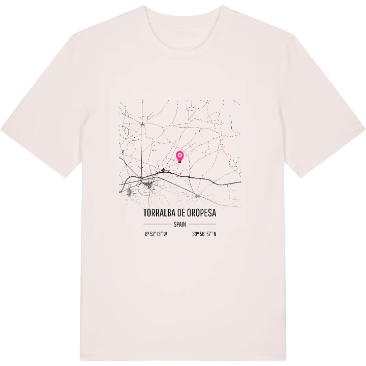 Torralba de Oropesa karta t-shirt – t-shirt från PinShirt
