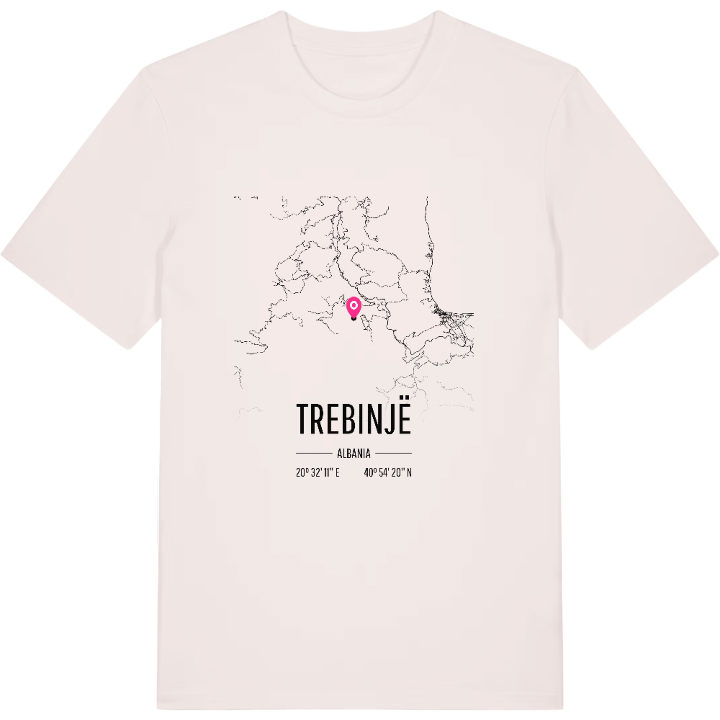 Trebinjë karta t-shirt – t-shirt från PinShirt