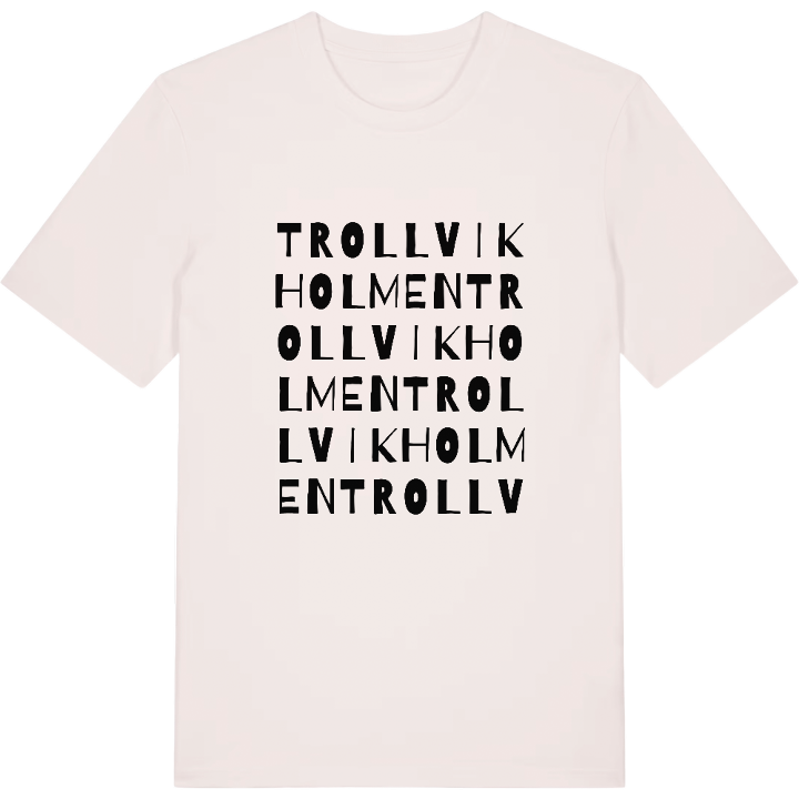 Trollvikholmen ordlek t-shirt – t-shirt från PinShirt