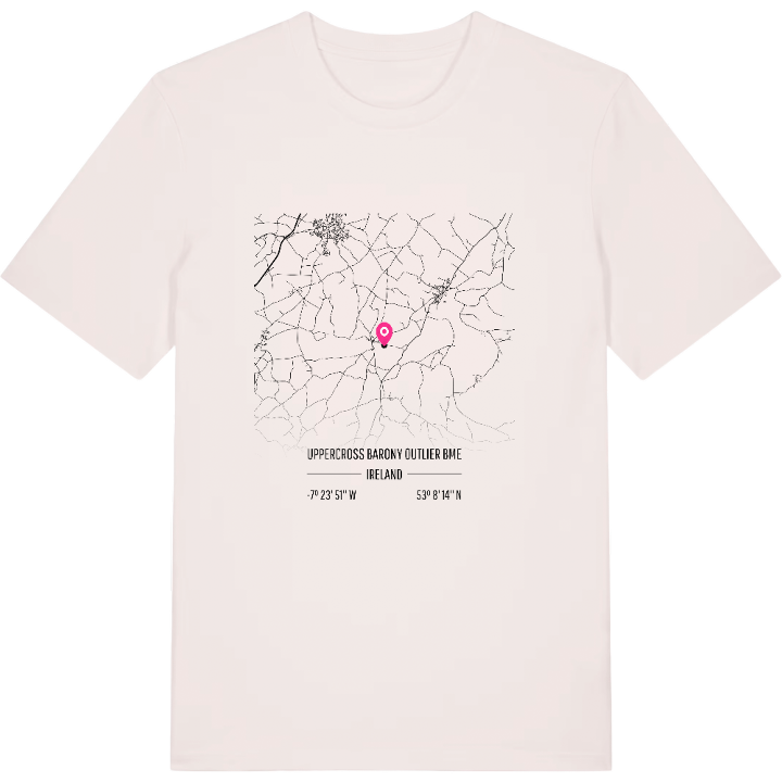 Uppercross Barony outlier BME karta t-shirt – t-shirt från PinShirt